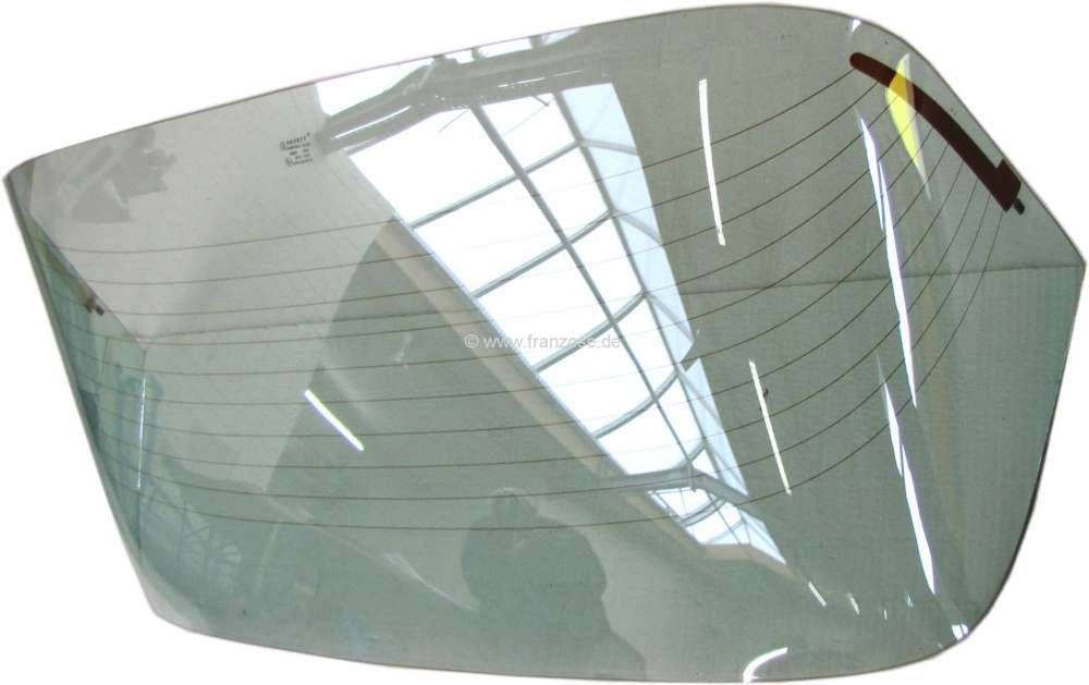 Alle - Back window green tinged, heatable. Suitable for Citroen DS sedan. Or. No. DX961-11C. Spec