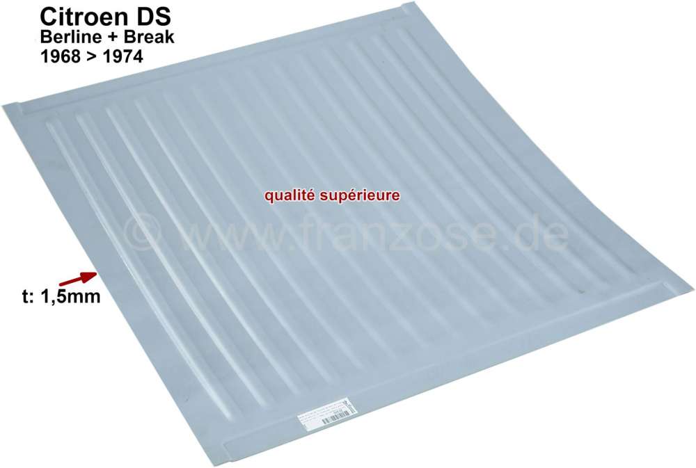 Citroen-DS-11CV-HY - Baggage compartment floor sheet metal. Suitable for Citroen DS, starting from year of cons