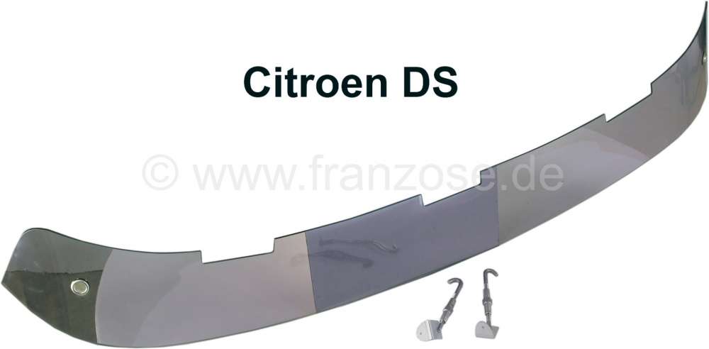 Citroen-DS-11CV-HY - Sun protection outside grey (with fixtures). Specially made for Citroen DS.
