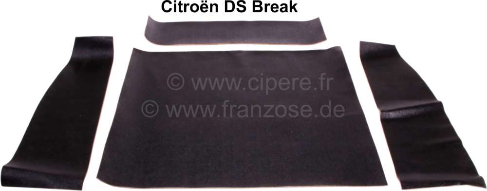 Sonstige-Citroen - DS Break luggage compartment trim set (4 pieces), cut ready for installation. Only suitabl