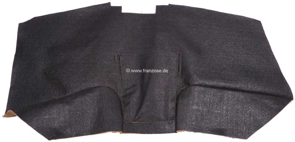 Citroen-2CV - Engine tunnel lining, black. Suitable for Citroen DS, starting from year of construction 1