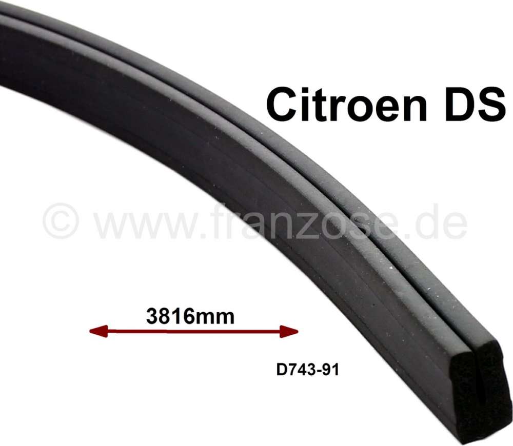 Citroen-DS-11CV-HY - Box sill foam rubber seal (U-profile). This rubber, seals the attached closing sheets, fro