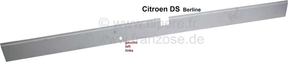 Citroen-2CV - Box sill repair interior sheet metal on the left. This sheet metal is the complete web pla