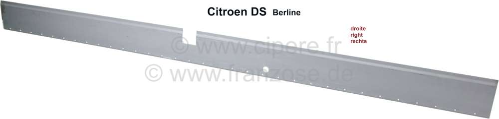 Citroen-2CV - Box sill repair interior sheet metal on the right. This sheet metal is the complete web pl
