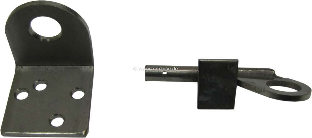 Citroen-DS-11CV-HY - Brake hose fixture, per side. Suitable for Citroen DS. (1x fixture at the radius arm + 1x 