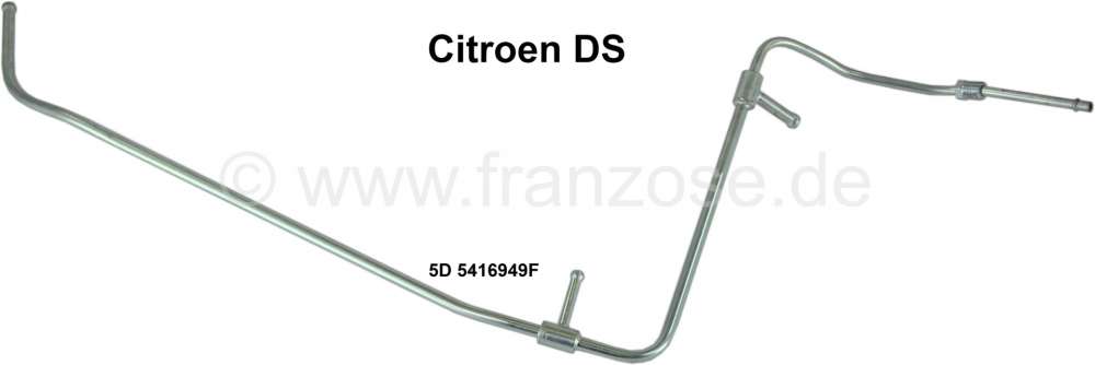 Peugeot - Hydraulic return pipe, from the pressure controller and height corrector front, to the hyd