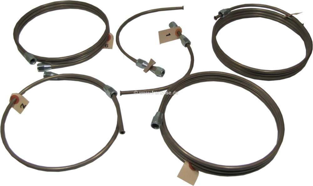 Citroen-DS-11CV-HY - Brake line set. Suitable for Citroen 11CV BN, starting from year of construction 07/1952.
