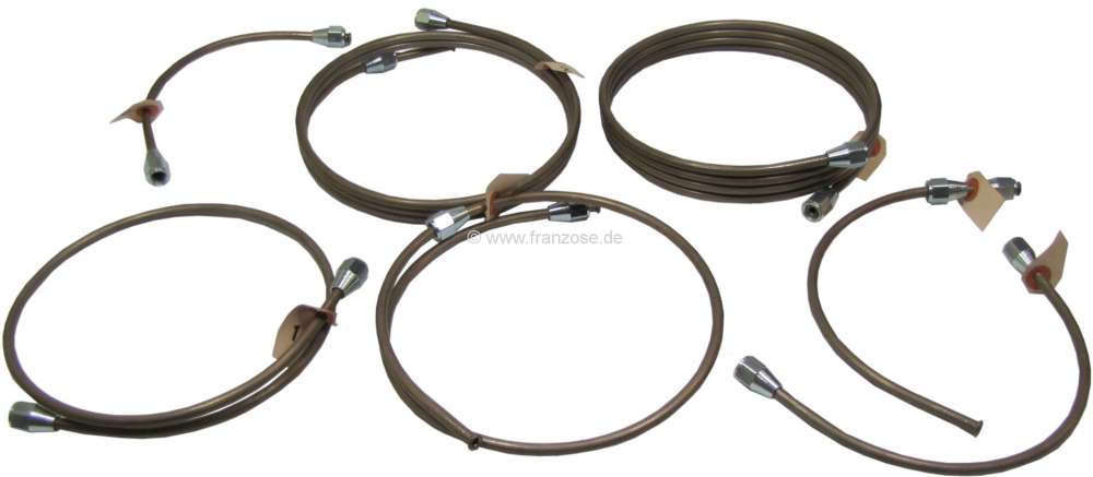 Citroen-DS-11CV-HY - Brake line set. Suitable for Citroen 11CV BN, to year of construction 07/1952.