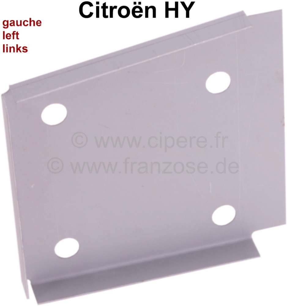 Citroen-DS-11CV-HY - Cab HY, reinforcement plate below crosswise: connection plate left. Transition from cab to
