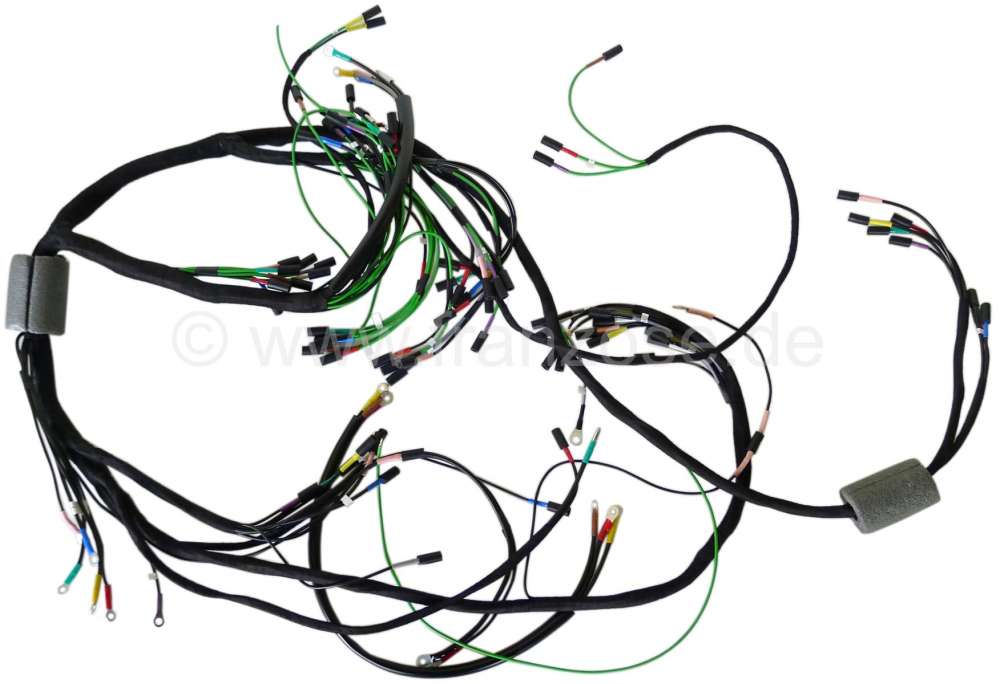 Citroen-DS-11CV-HY - Main cable harness. Battery on the left. 3 relay. Suitable for Citroen ID (DY-DL-DE), from