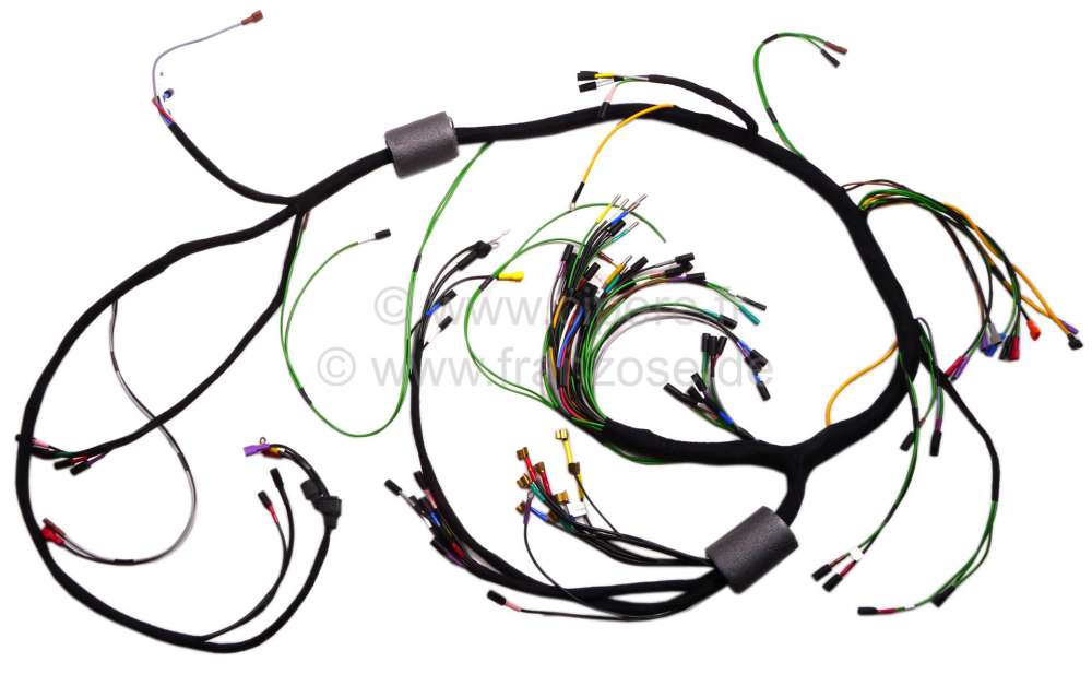 Citroen-DS-11CV-HY - Main cable harness. Battery on the right. 1 relay. Suitable for Citroen ID (DY-DL-DV), of 