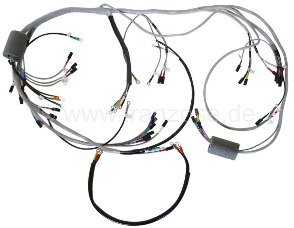 Citroen-DS-11CV-HY - Main cable harness. Suitable for Citroen ID, from year of construction 09/1960 to 08/1961.
