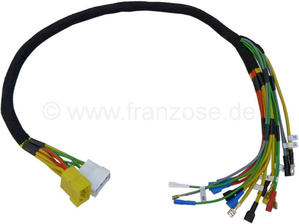 Citroen-DS-11CV-HY - SM, cable harness for the center console (radio + electrical window lifters). Suitable for
