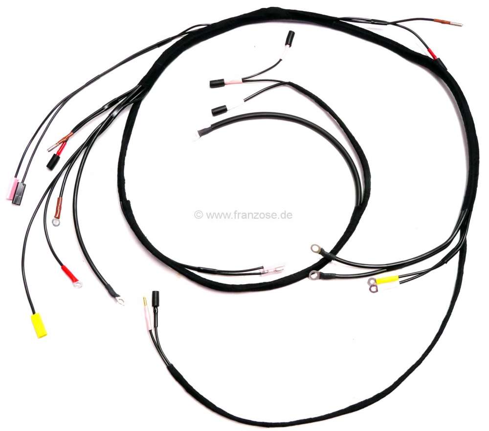 Citroen-DS-11CV-HY - SM, cable harness for the generator, battery charging regulator + battery. Suitable for Ci