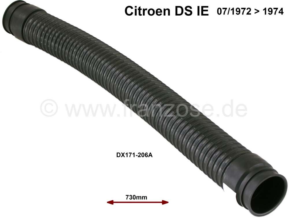 Citroen-DS-11CV-HY - Air intake hose (connecting hose), from the air filter to the throttle valve. Suitable for