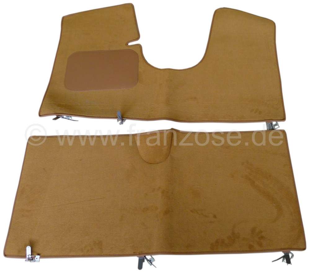 Alle - Carpet mat (ocher) in front + rear (substitute for the original carpets). Suitable for Cit