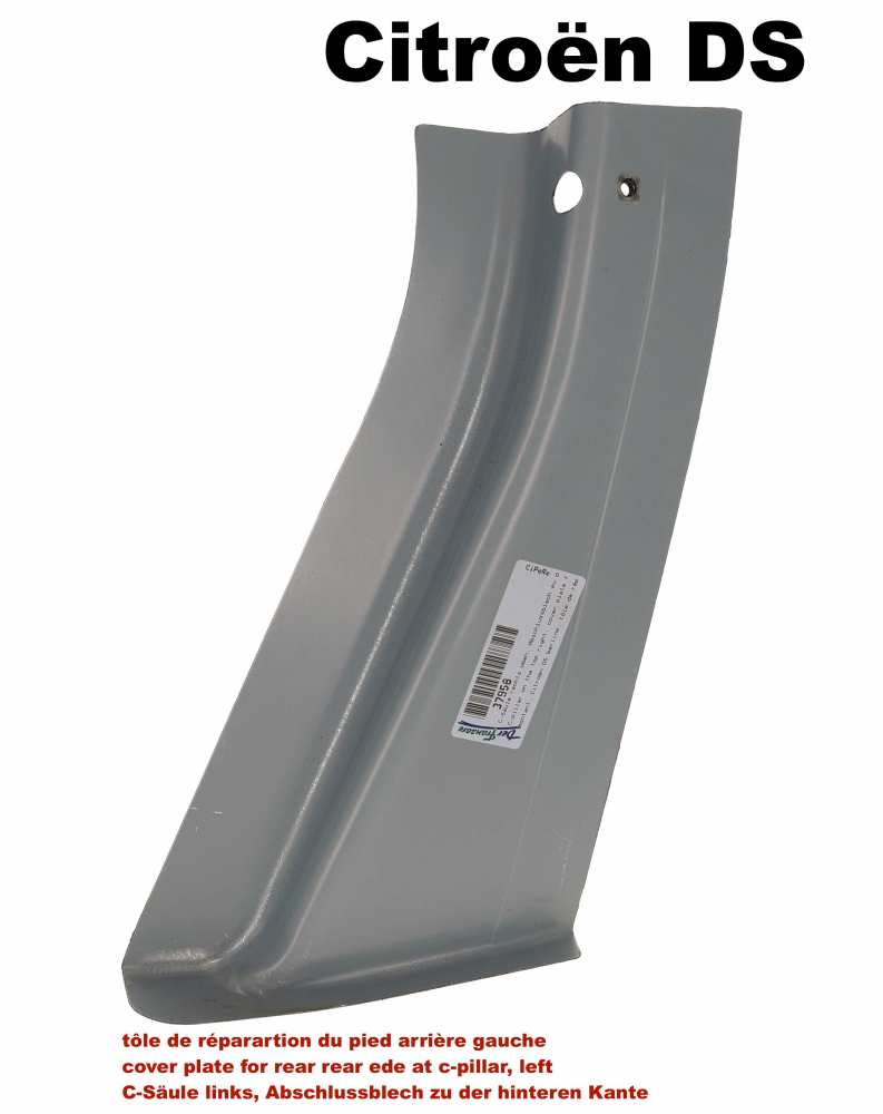 Citroen-DS-11CV-HY - C-pillar on the top right, cover plate for the rear edge, below the indicator (rear window