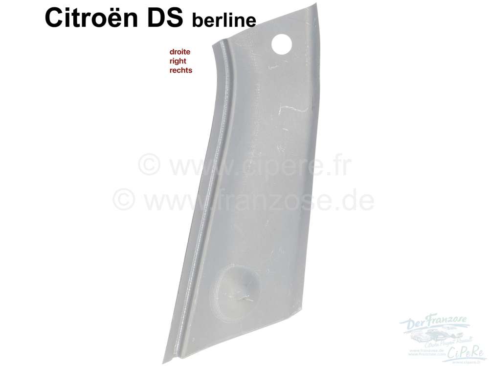 Citroen-DS-11CV-HY - C-pillar top right, inner sheet metal of C-pillar. Suitable for DS Sedan. The fitting oute