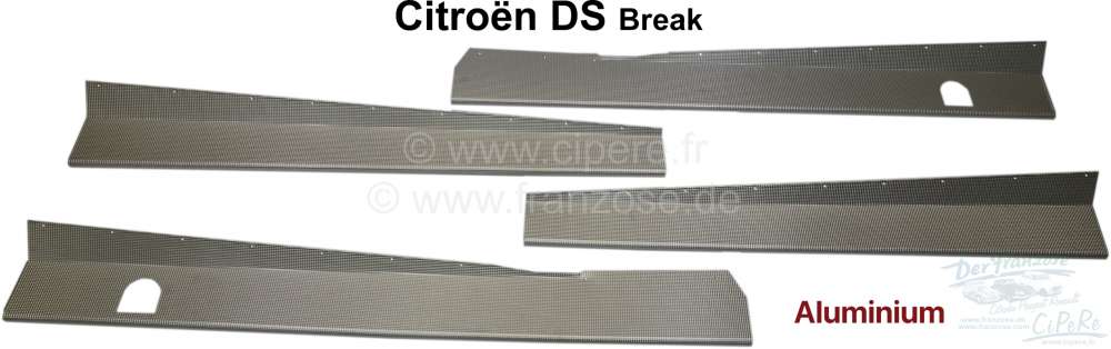 Alle - Box sill lining (4 pieces, for the whole vehicle) outside. Suitable for Citroen DS BREAK. 