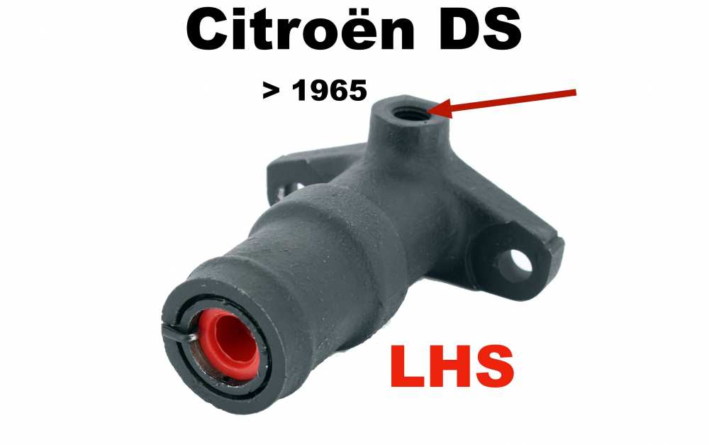 Citroen-DS-11CV-HY - Clutch slave cylinder, LHS hydraulic system. Straight connection. Suitable for Citroen DS 