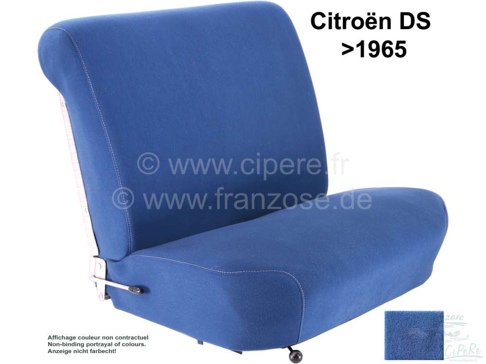 Alle - DS >1965, seat covers front + rear, Citroen DS (Non Pallas) until year of construction 196