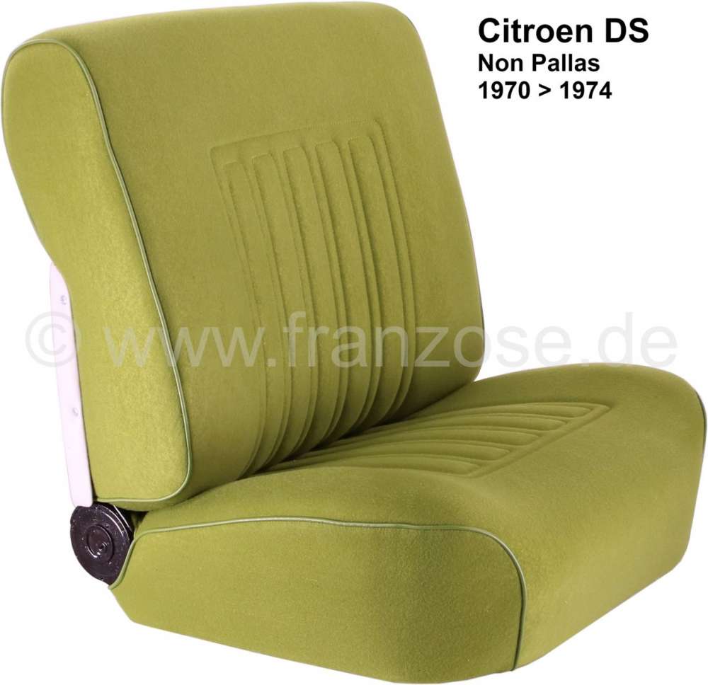 Citroen-DS-11CV-HY - DS Non Pallas, coverings in front + rear, Citroen DS Non Palles, color lightgreen (vert mo