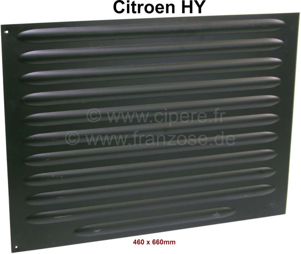 Citroen-DS-11CV-HY - Corrugated sheet, repair panel, small. Suitable for Citroen HY. 10 flanges. Measurements: 
