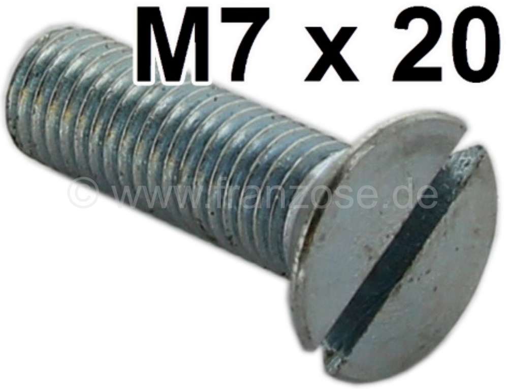 Citroen-DS-11CV-HY - Countersunk screw M7x20, e.g. door hinges Citroen 11CV/15CV