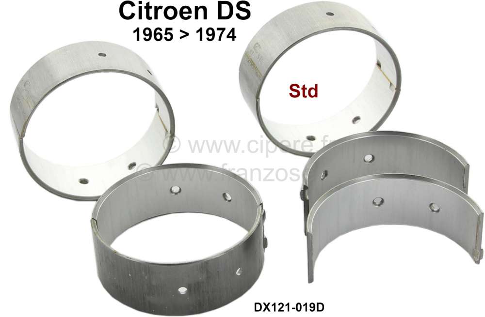 Citroen-DS-11CV-HY - Connecting rod bearing (complete set). Suitable for Citroen DS, starting from year of cons