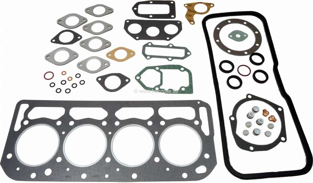 Citroen-DS-11CV-HY - Cylinder head gasket set. Suitable for Citroen ID19, ID20, DS20, DS21, ID21. For engines: 