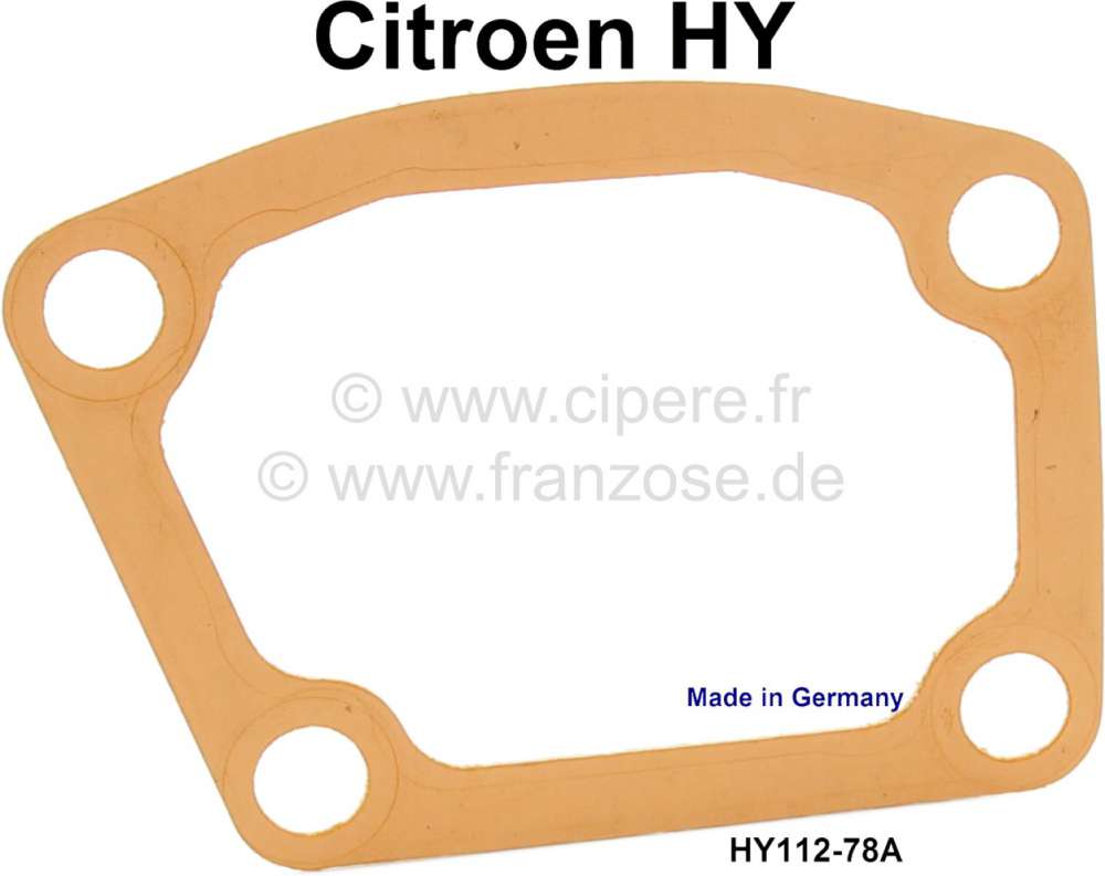 Citroen-DS-11CV-HY - Seal for the cover plate, at the cylinder head. Suitable for Citroen HY. Or. No. HY11278A