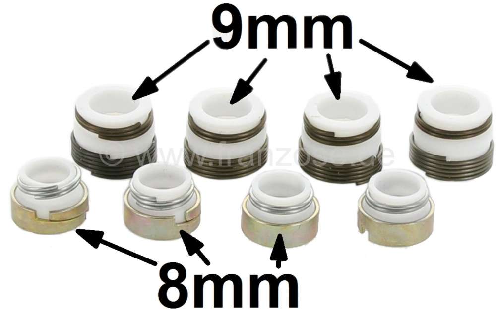 Peugeot - Valve stem seals (8 fittings). Suitable for Citroen DS 20/21/23, starting from year of con