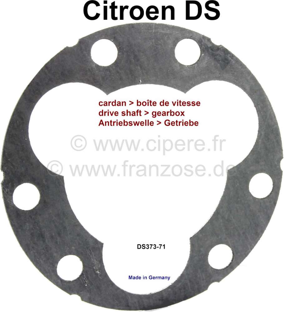 Alle - Drive shaft seal, for the connector at the gearbox. Suitable for Citroen DS. Or. No. DS 37