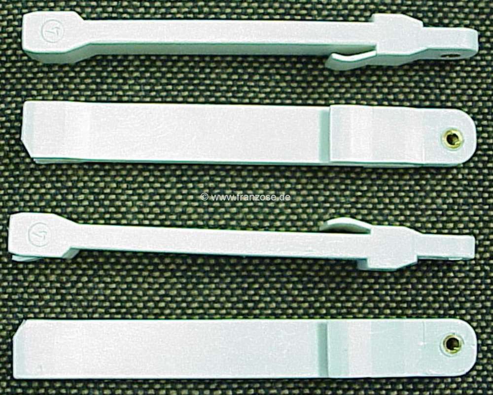 Citroen-DS-11CV-HY - Door panels plastic guide (running in the rail), for 4mm thick door panels (4 pieces). Sui