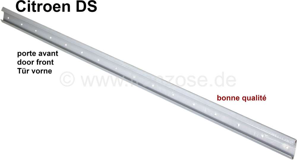 Citroen-DS-11CV-HY - Door seal in front, support rail for door seal down. High quality. Suitable for Citoen DS.