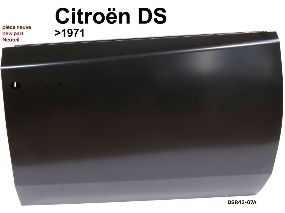 Citroen-2CV - Door rear right (new part). Suitable for Citroen DS, until 1971 (raised door handles). Com