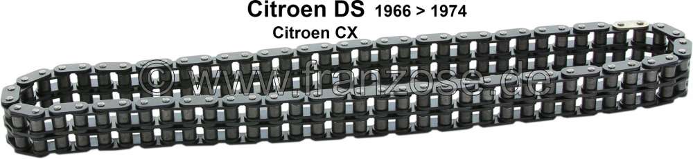 Citroen-DS-11CV-HY - Camshaft drive chain duplex, 70 chain links, suitable for Citroen DS, starting from year o
