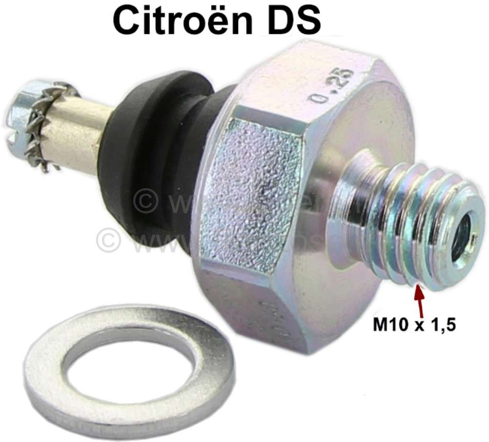 Alle - Oil pressure switch, suitable for Ciroen DS. Reproduction. Thread: M10x1,5. Response press