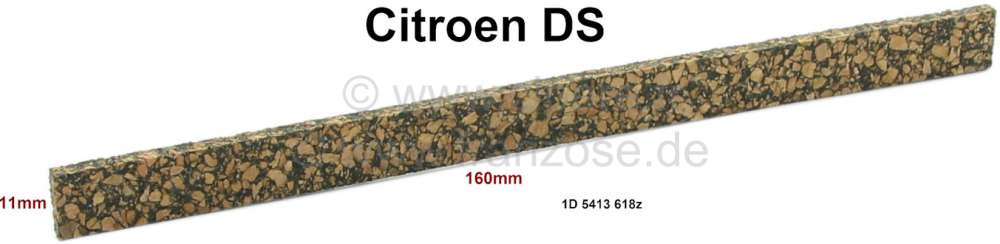 Citroen-DS-11CV-HY - Seal for the crank case down (controllaterally). Suitable for Citroen DS. Dimension: 11 x 