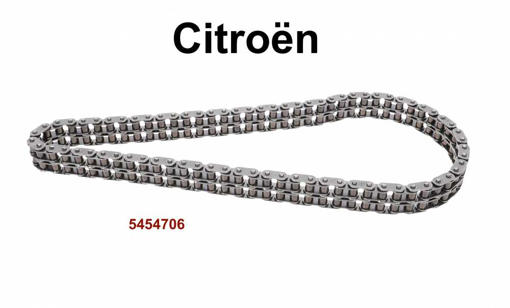 Citroen-DS-11CV-HY - SM, camshaft drive chain on the crankshaft, duplex, 74 chain links. Suitable for Citroen S