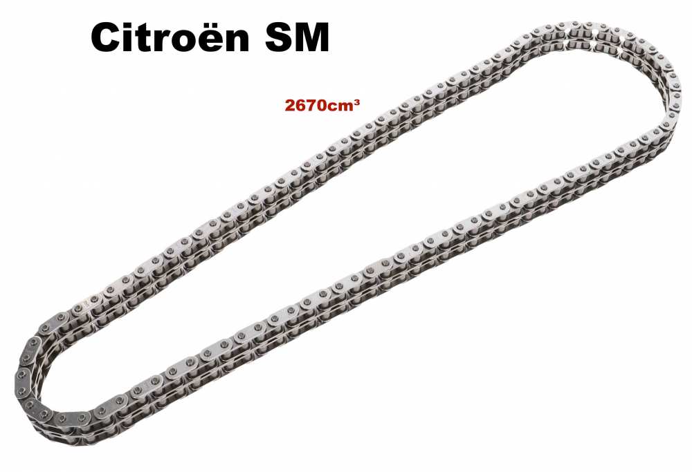 Citroen-DS-11CV-HY - SM, camshaft drive chain on the camshaft, 102 chain links. Suitable for Citroen SM. Engine