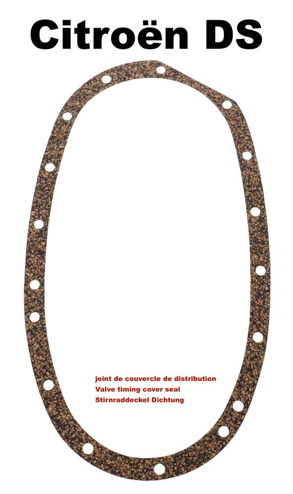Citroen-DS-11CV-HY - Valve timing cover - seal, suitable for Citroen DS, starting from year of construction 196