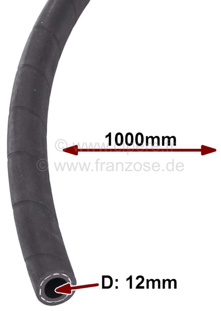 Peugeot - Radiator hose universal. Inside diameter: 12,0-13,0mm. Outside diameter: 19,0-22,0mm. Leng