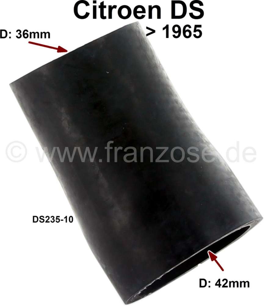 Citroen-DS-11CV-HY - Radiator hose (water hose), under the water pump. Suitable for Citroen DS, to year of cons