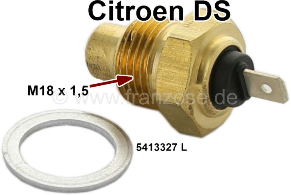Citroen-DS-11CV-HY - Temperature sensor for the thermometer in the dashboard. The temperature sensor is Install