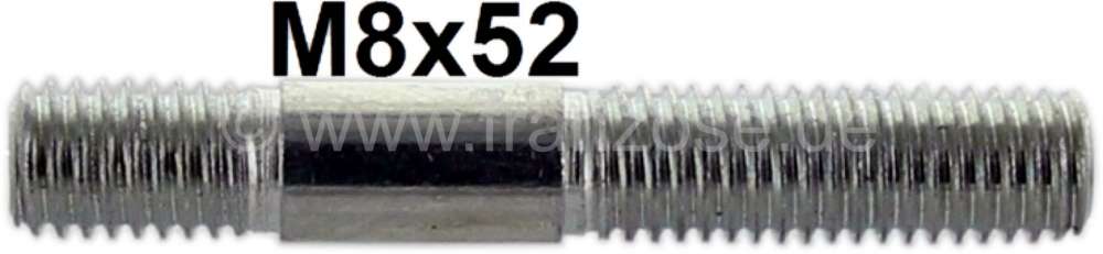 Citroen-DS-11CV-HY - Water pump housing stud bolt, suitable for Citroen DS. Measurement: M8x52
