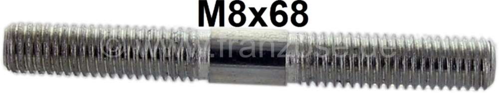 Citroen-DS-11CV-HY - Water pump housing stud bolt, suitable for Citroen DS. Measurement: M8x68