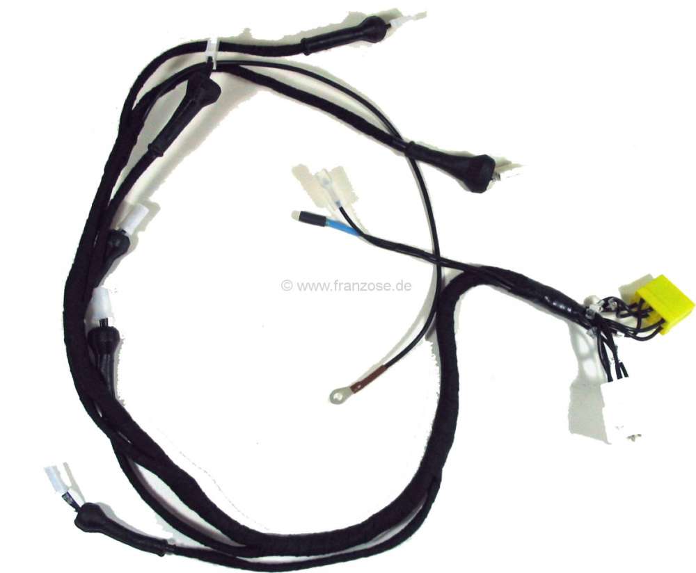 Citroen-DS-11CV-HY - Cable harness for the fuel injection system. On the engine side. 2 plugs, white + yellow. 