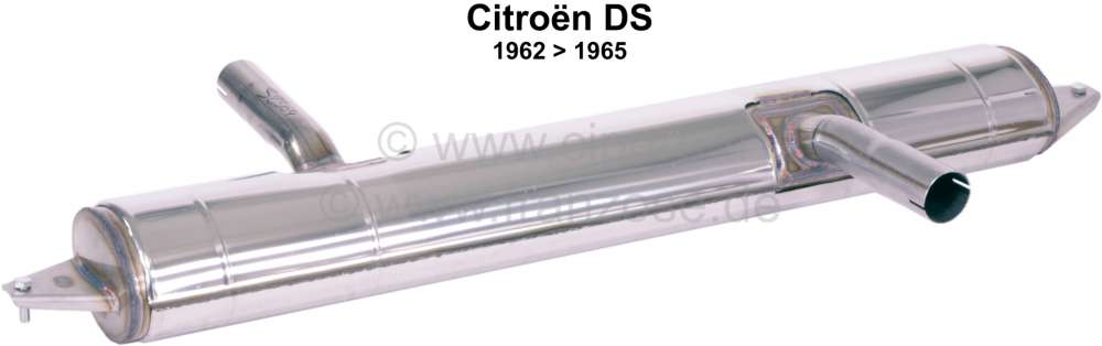 Citroen-DS-11CV-HY - DS 62>65, front muffler, produced from high-grade steel. Suitable for Citroen DS, of year 