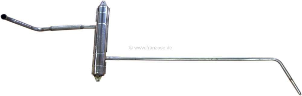 Citroen-2CV - DS 62>65, high-grade steel exhaust completely, without mounting material. Suitable for Cit